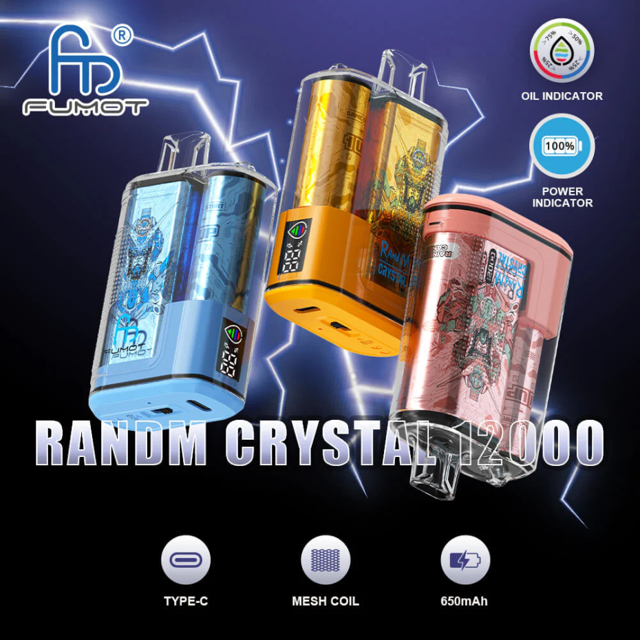 Fumot Crystal 12000 caja de vapeo desechable - 20ml (1 pieza) limonada de bayas Fumot vape precio 2TBVR0255