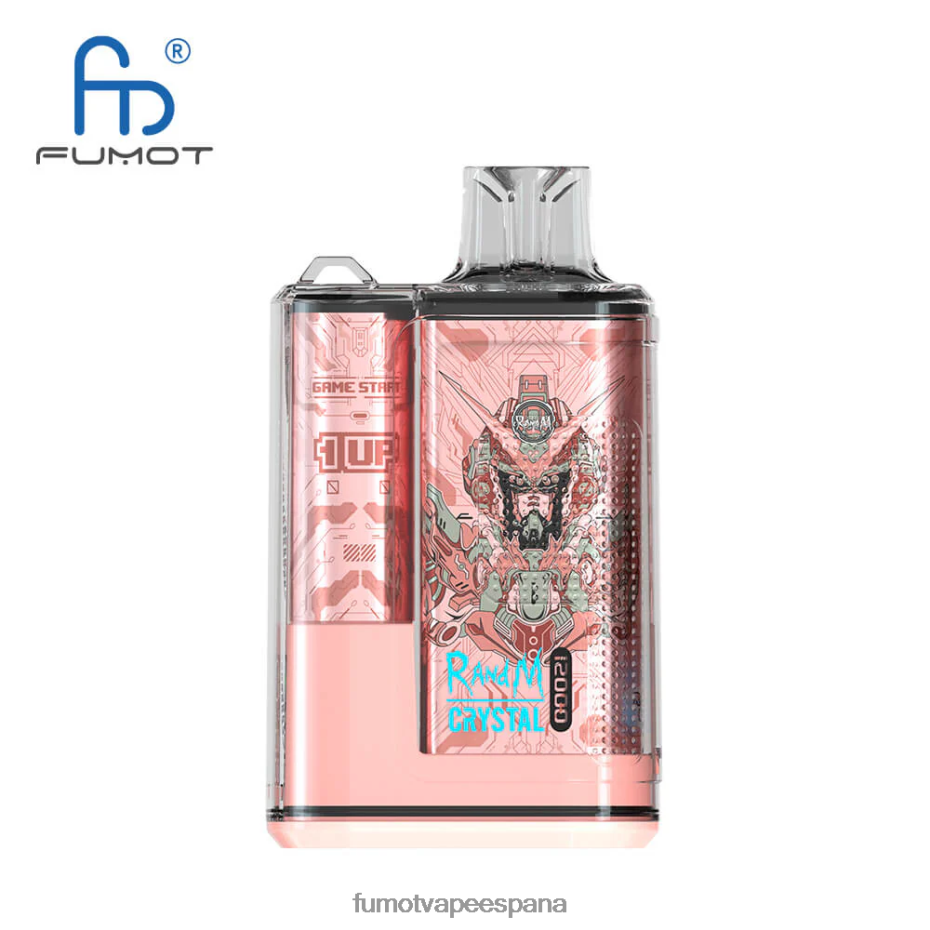 Fumot Crystal 1 pieza - 12000 caja de vapeo desechable 20ml hielo de fruta del dragón Fumot vape precio 2TBVR0265