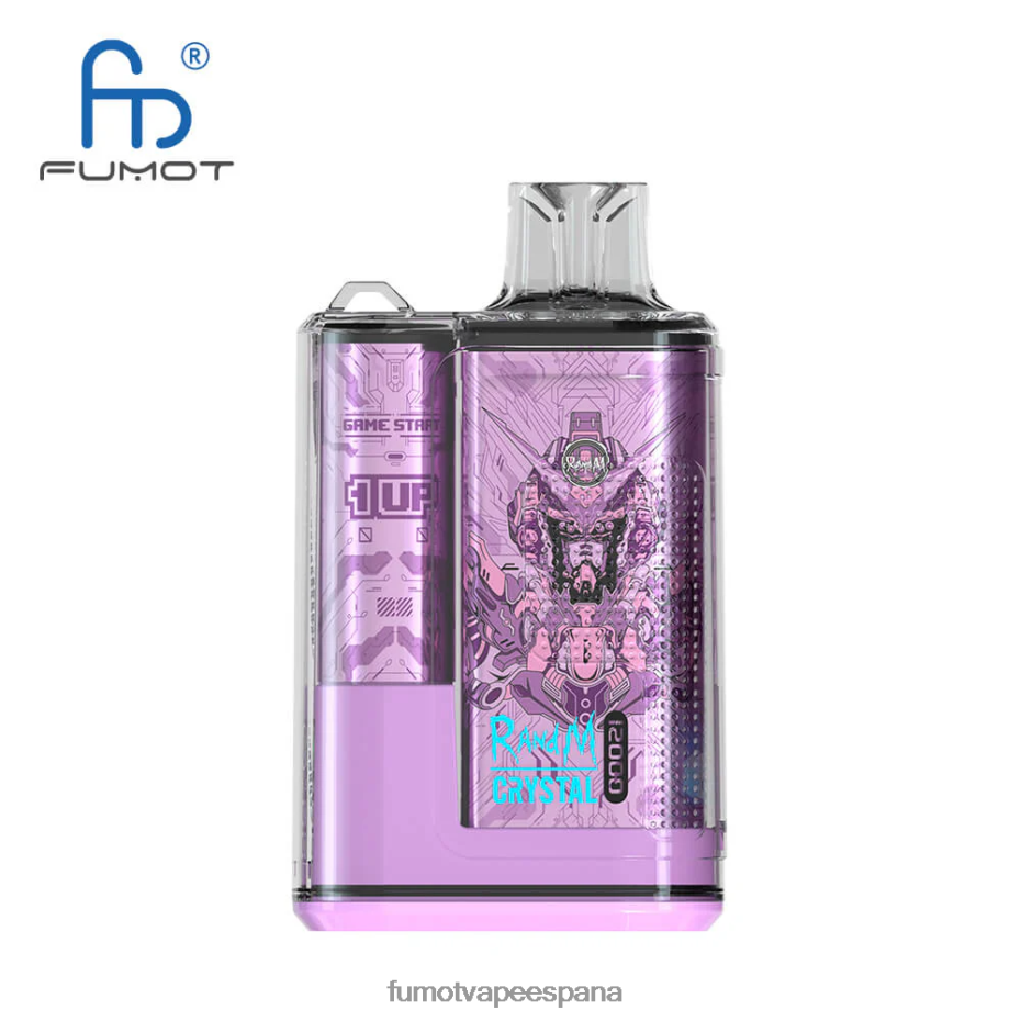 Fumot Crystal 1 pieza - 12000 caja de vapeo desechable 20ml kiwi maracuyá guayaba vaporizador Fumot 2TBVR0269