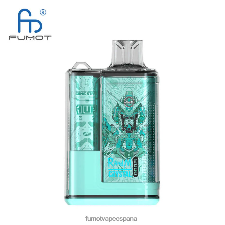 Fumot Crystal 1 pieza - 12000 caja de vapeo desechable 20ml menta fresca Fumot vape 2TBVR0264