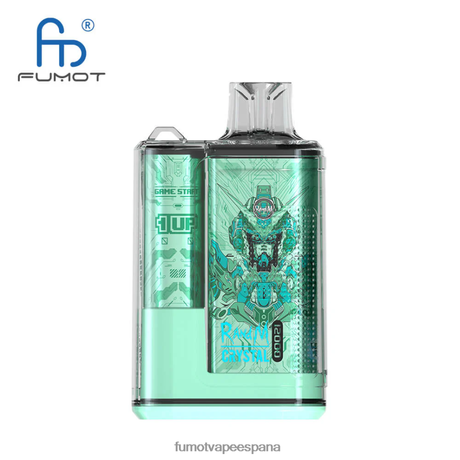 Fumot Crystal 1 pieza - 12000 caja de vapeo desechable 20ml menta fresca Fumot vape 2TBVR0264