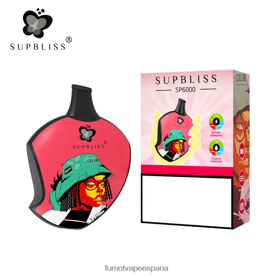 Fumot Supbliss cápsula de vapeo desechable sp6000 - 12 ml (1 pieza) cola de cereza Fumot vape 2TBVR0454