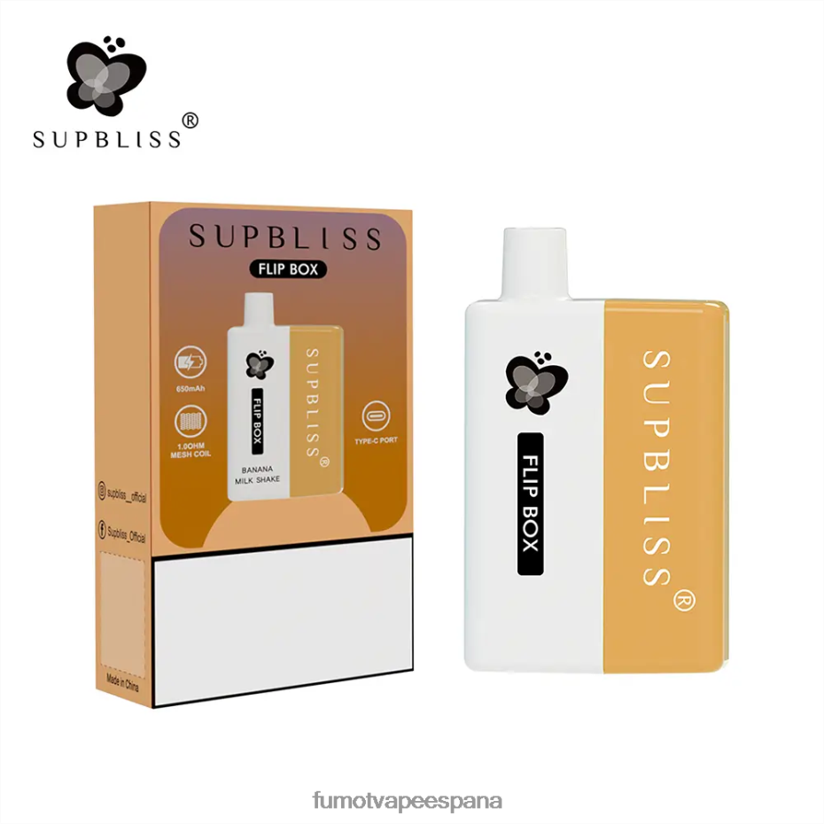 Fumot Supbliss Flip kit de vapeo reemplazable box 6000 - 10ml (1 pieza) Batido de plátano Fumot tech 2TBVR0330