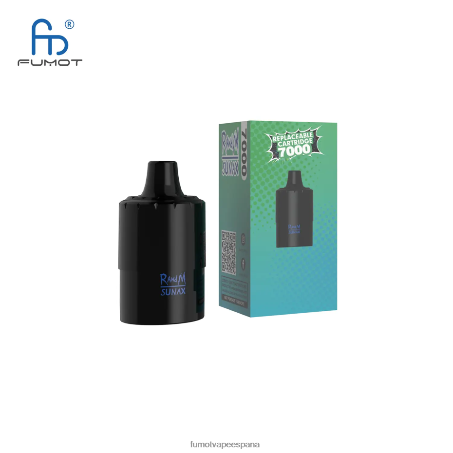 Fumot Sunax Cartucho de vapeo reemplazable 7000 (1 pieza) hielo exuberante vaporizador Fumot 2TBVR0489