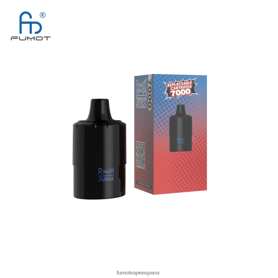 Fumot Sunax Cartucho de vapeo reemplazable 7000 (1 pieza) hielo exuberante vaporizador Fumot 2TBVR0489