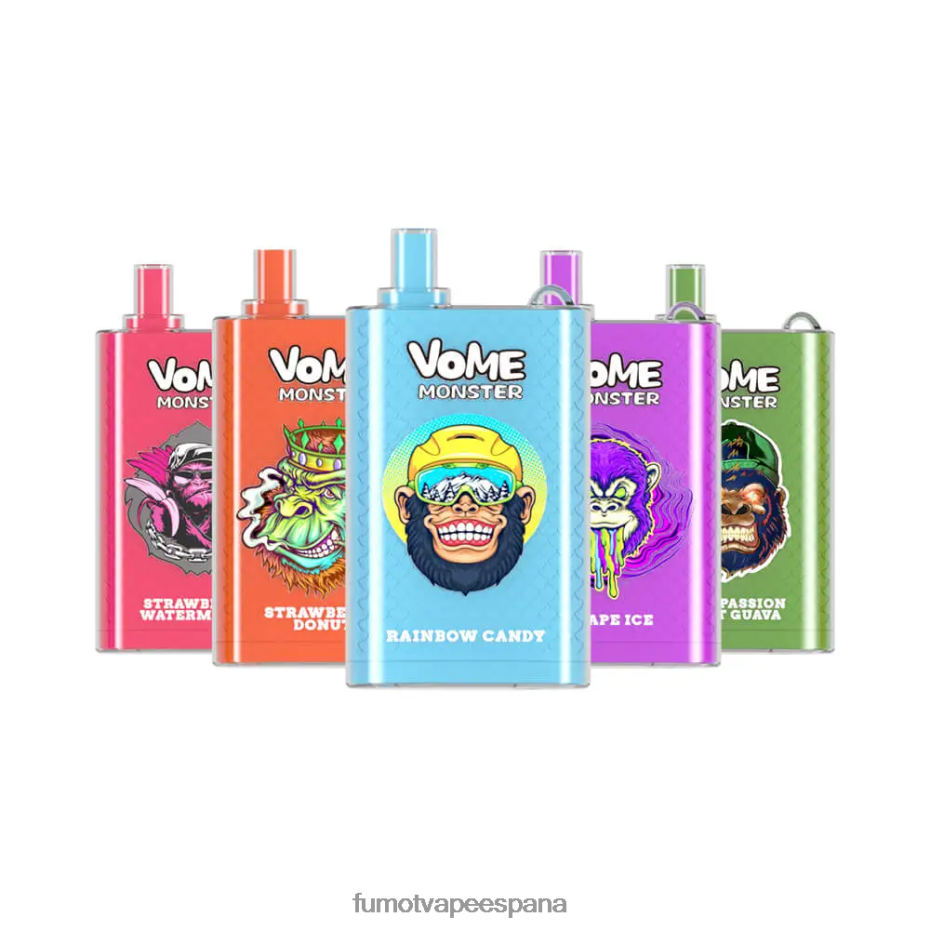 Fumot Vome Monster Dispositivo de vapeo desechable 10000 - 20 ml (1 pieza) caramelo arcoiris Fumot vape precio 2TBVR0435