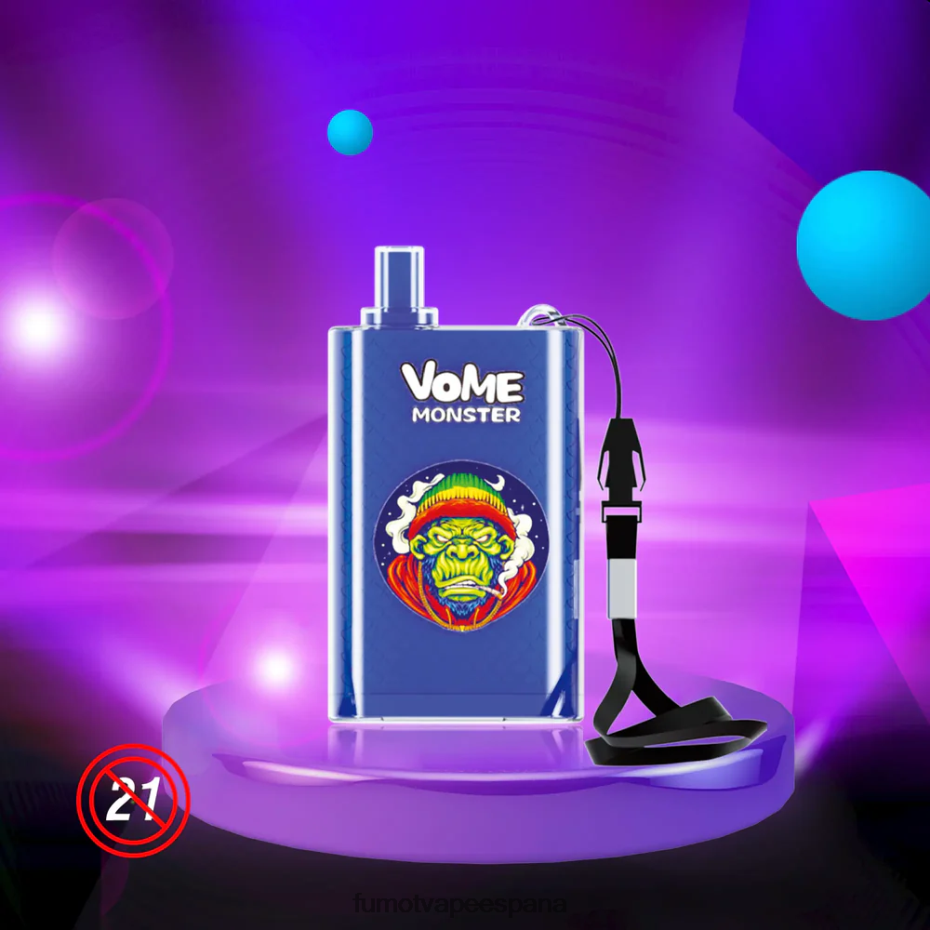 Fumot Vome Monster Dispositivo de vapeo desechable 10000 - 20 ml (1 pieza) caramelo arcoiris Fumot vape precio 2TBVR0435