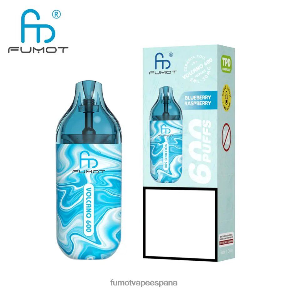 Fumot Volcano Vape desechable compatible con 600 tpd - 2 ml (juego de 3 piezas) Lima Limon Fumot tech 2TBVR0290