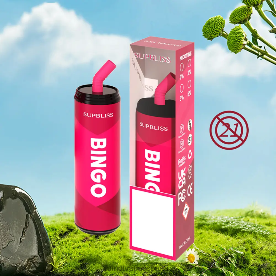 Fumot Supbliss Bingo 9000 bolígrafo vapeador desechable (1 pieza) - 18 ml limonada rosa Fumot vape españa 2TBVR0472