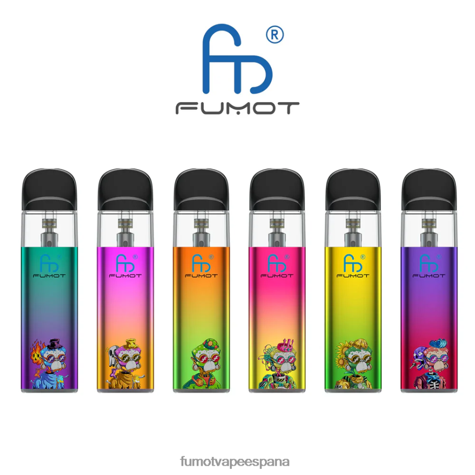 Fumot Dazzle Lite kit de vapeo vacío compatible con tpd (1 pieza) verde-morado Fumot españa 2TBVR0551