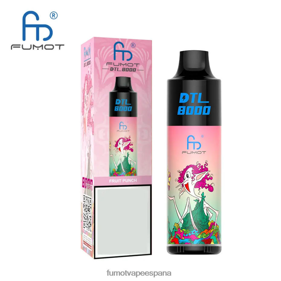 Fumot DTL Pluma vaporizador desechable 8000 - 16 ml (1 pieza) bebida energética Fumot sabores 2TBVR0417