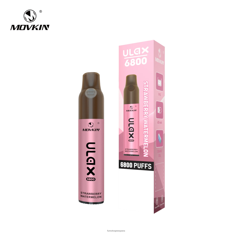 Fumot Movkin Ulax Vape desechable 6800, bobina de cerámica - 8 ml (1 pieza) Batido de plátano Fumot sabores 2TBVR0317