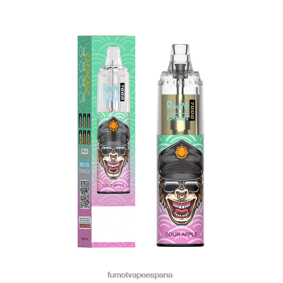 Fumot Tornado Pluma vaporizador desechable 7000 - 14 ml (1 pieza) bayas mixtas Fumot disposable vape 2TBVR083