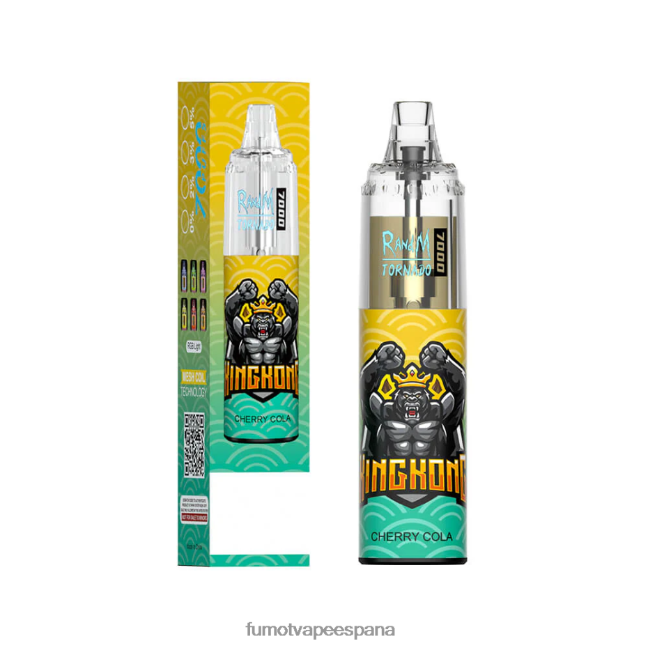 Fumot Tornado Pluma vaporizador desechable 7000 - 14 ml (1 pieza) bayas mixtas Fumot disposable vape 2TBVR083