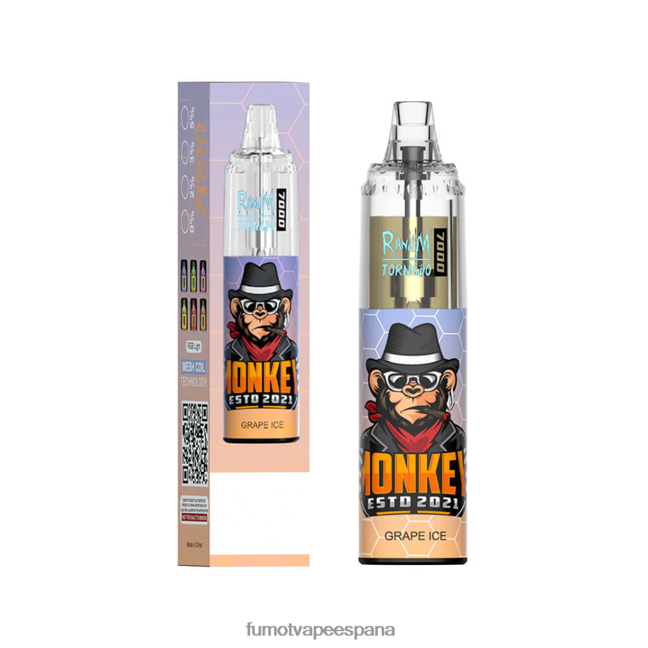 Fumot Tornado Pluma vaporizador desechable 7000 - 14 ml (1 pieza) bayas mixtas Fumot disposable vape 2TBVR083