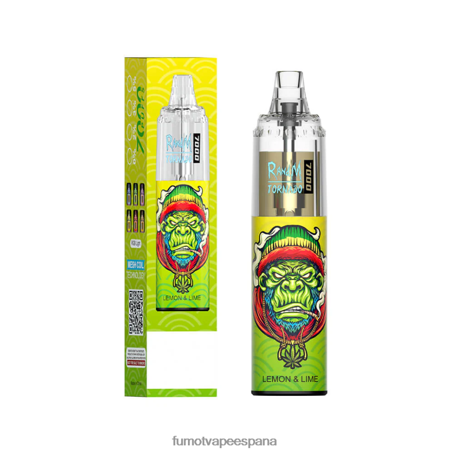 Fumot Tornado Pluma vaporizador desechable 7000 - 14 ml (1 pieza) caramelo de durazno y arándanos Fumot precio 2TBVR086