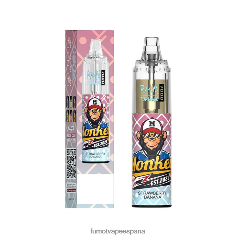 Fumot Tornado Pluma vaporizador desechable 7000 - 14 ml (1 pieza) caramelo de durazno y arándanos Fumot precio 2TBVR086