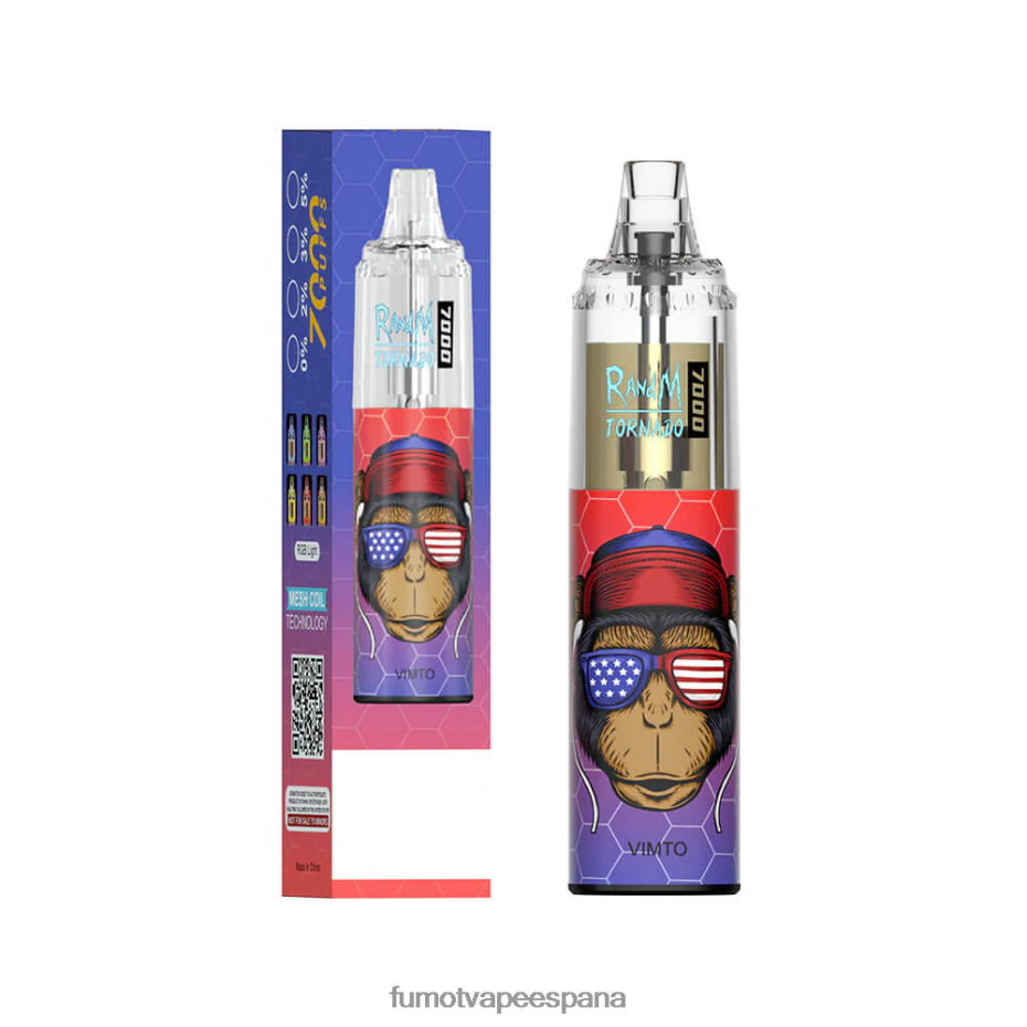 Fumot Tornado Pluma vaporizador desechable 7000 de 14 ml (1 pieza) aplastamiento de bingo vaporizador Fumot 2TBVR059