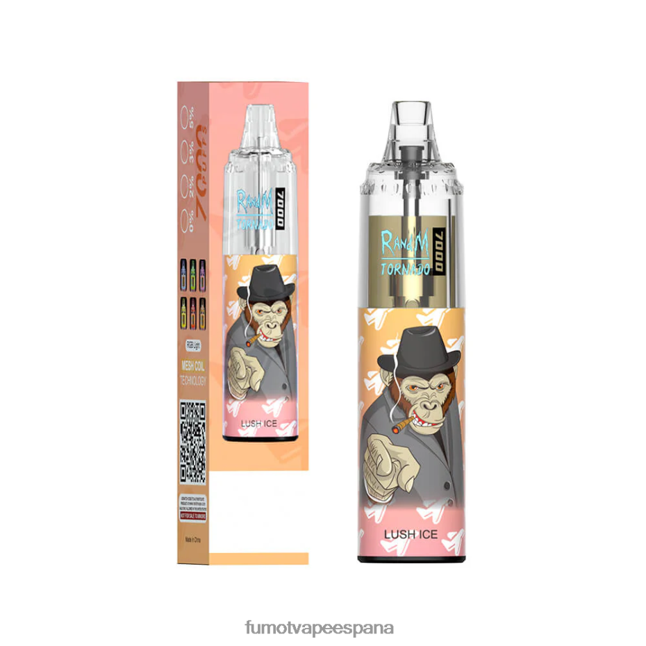 Fumot Tornado Pluma vaporizador desechable 7000 de 14 ml (1 pieza) explosión de manzana y baya Fumot vape precio 2TBVR055