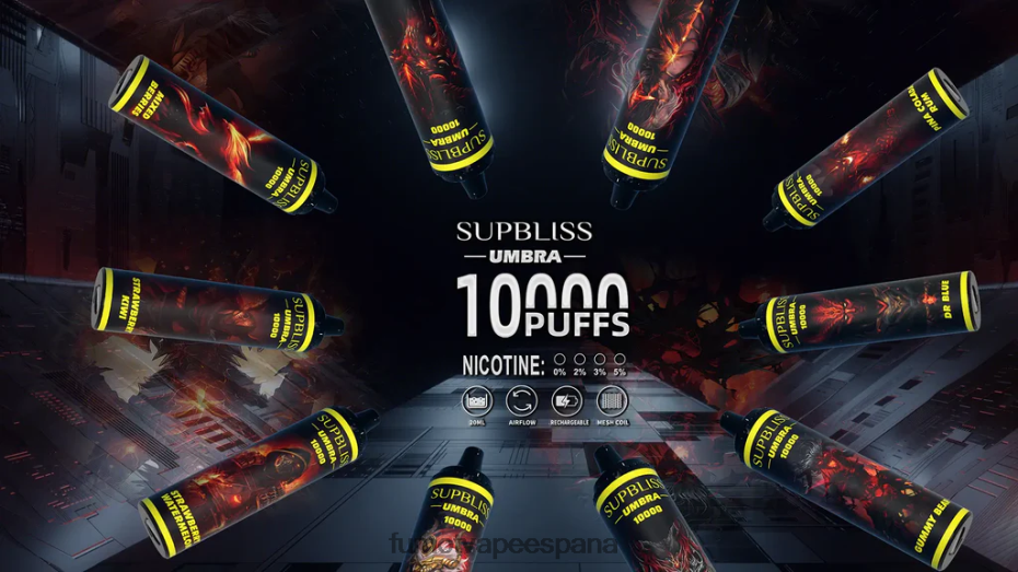 Fumot Supbliss Umbra 10000 (1 pieza) pluma vaporizador desechable - 20ml bayas mixtas vaporizador Fumot 2TBVR0479