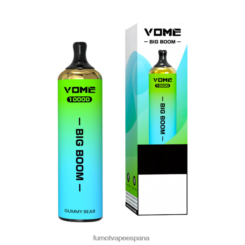 Fumot Vome Big Boom bolígrafo vapeador desechable 10000 - 20ml (1 pieza) Toro rojo Fumot vape 2TBVR0444