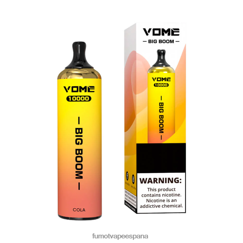 Fumot Vome Big Boom bolígrafo vapeador desechable 10000 - 20ml (1 pieza) Toro rojo Fumot vape 2TBVR0444